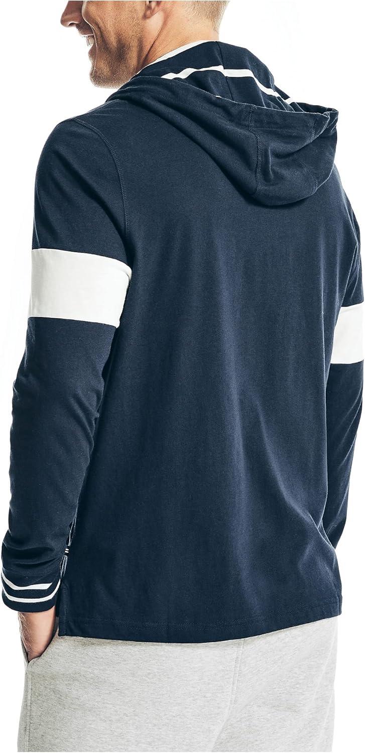 imageNautica Mens Sustainably Crafted Rugby HoodieNavy