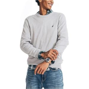 imageNautica Mens Sustainably Crafted Crewneck SweatshirtSharkfin Grey