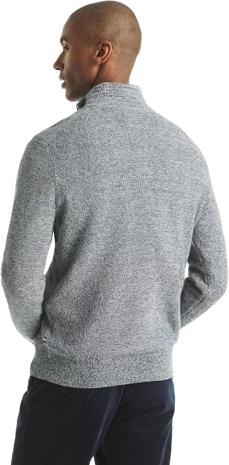imageNautica Mens Navtech QuarterZip SweaterMarled Grey Heather