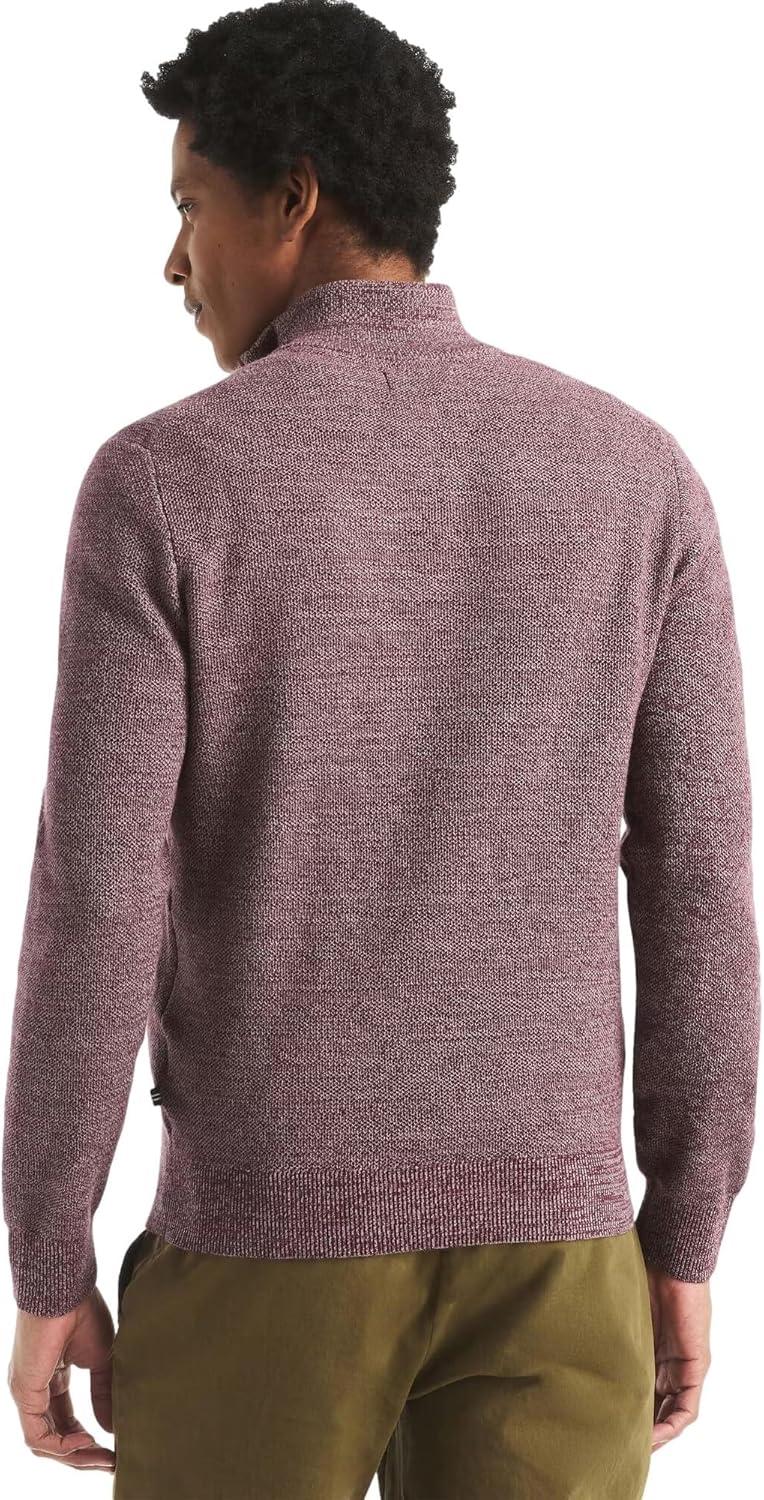 imageNautica Mens Navtech QuarterZip SweaterMarled Zinfandel