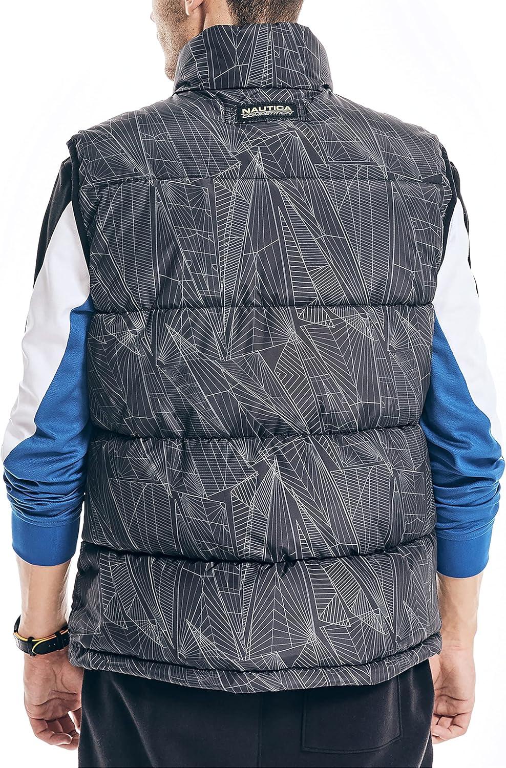 imageNautica Mens Competition Sustainably Crafted Tempasphere VestTrue Black