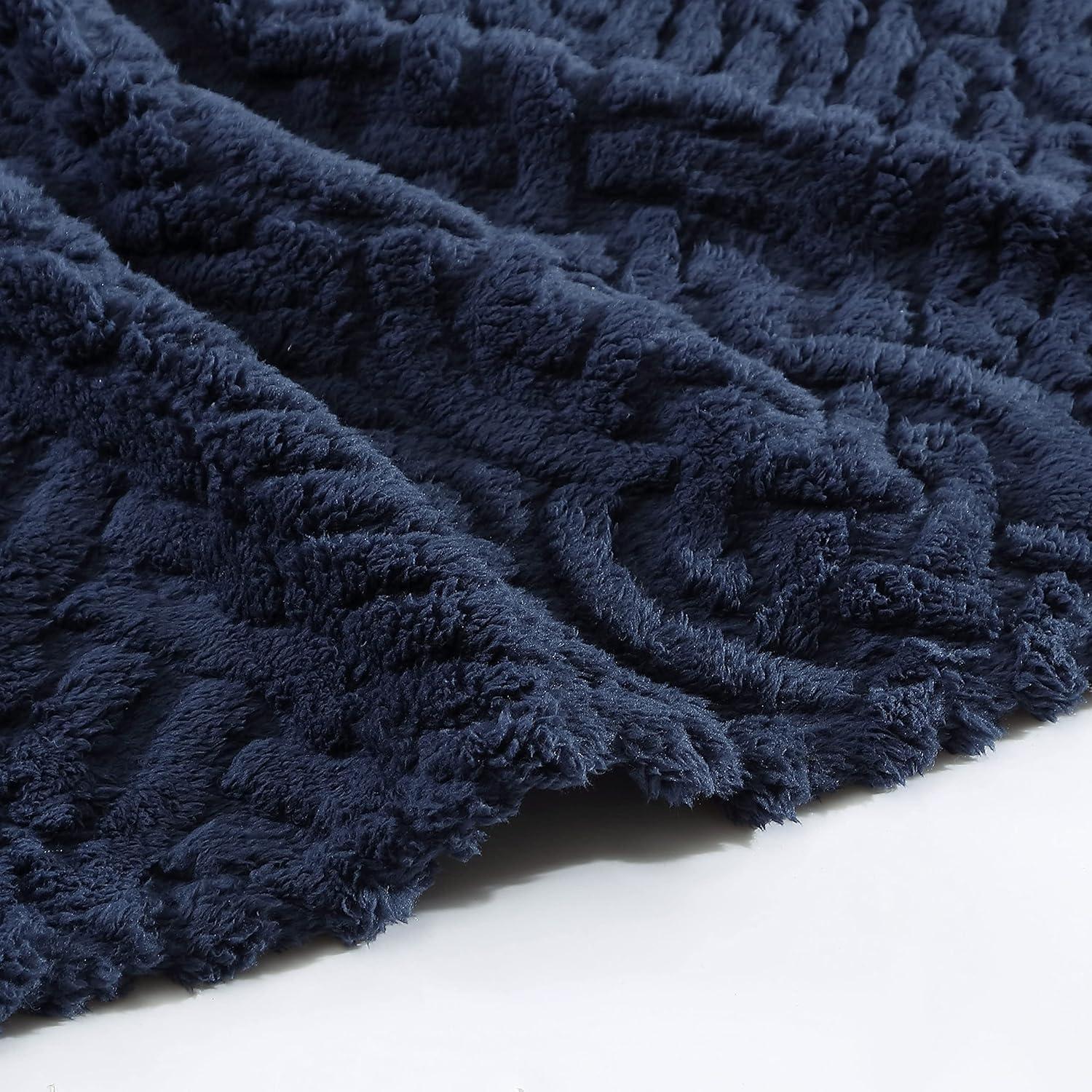 imageNautica  Throw Blanket Ultra Soft Plush Sherpa Bedding Warm ampamp Cozy Home Decor for Bed or Couch Dorm Room Essentials Saltmarsh Grey 50quot x 60quotDeclan Navy