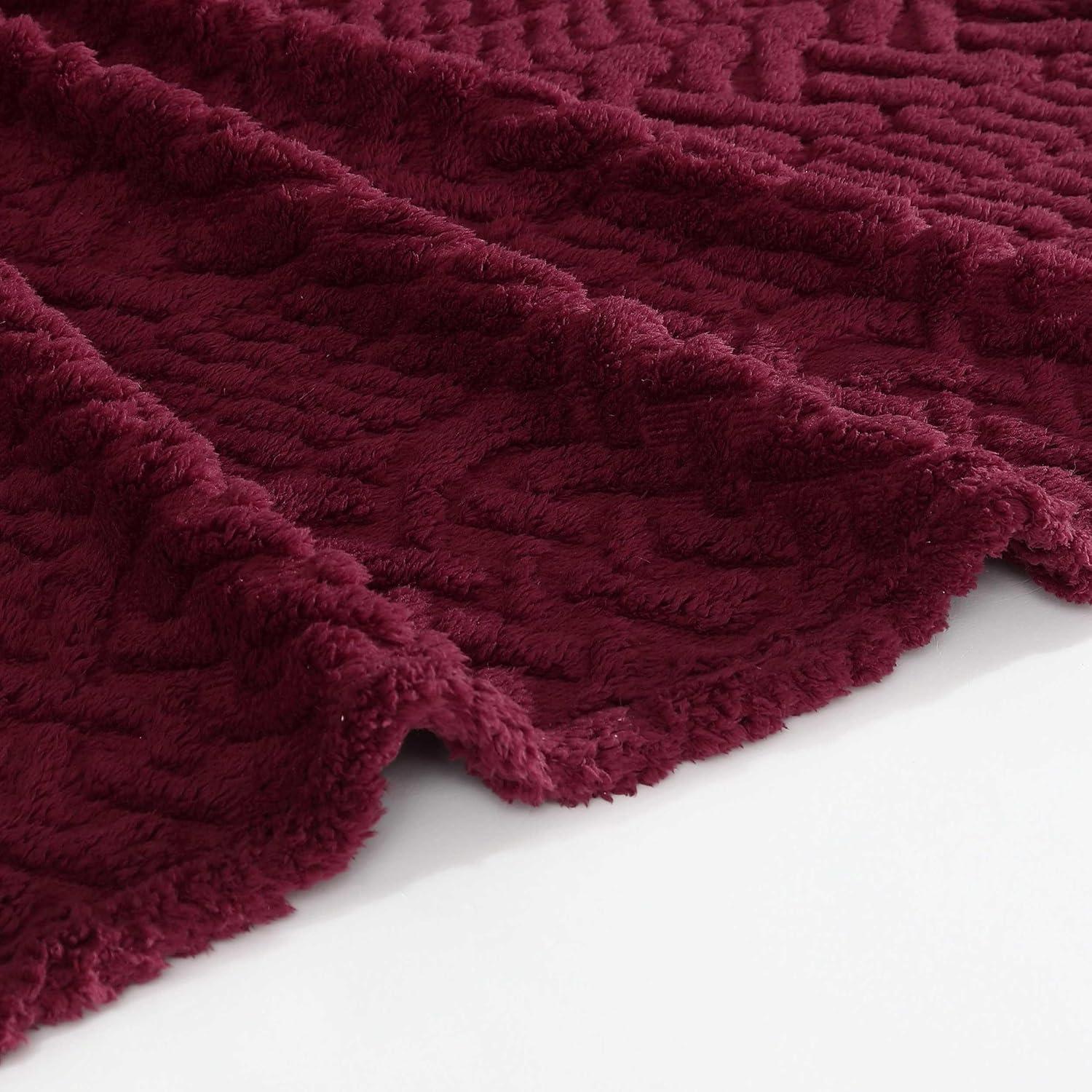 imageNautica  Throw Blanket Ultra Soft Plush Sherpa Bedding Warm ampamp Cozy Home Decor for Bed or Couch Dorm Room Essentials Saltmarsh Grey 50quot x 60quotDeclan Red