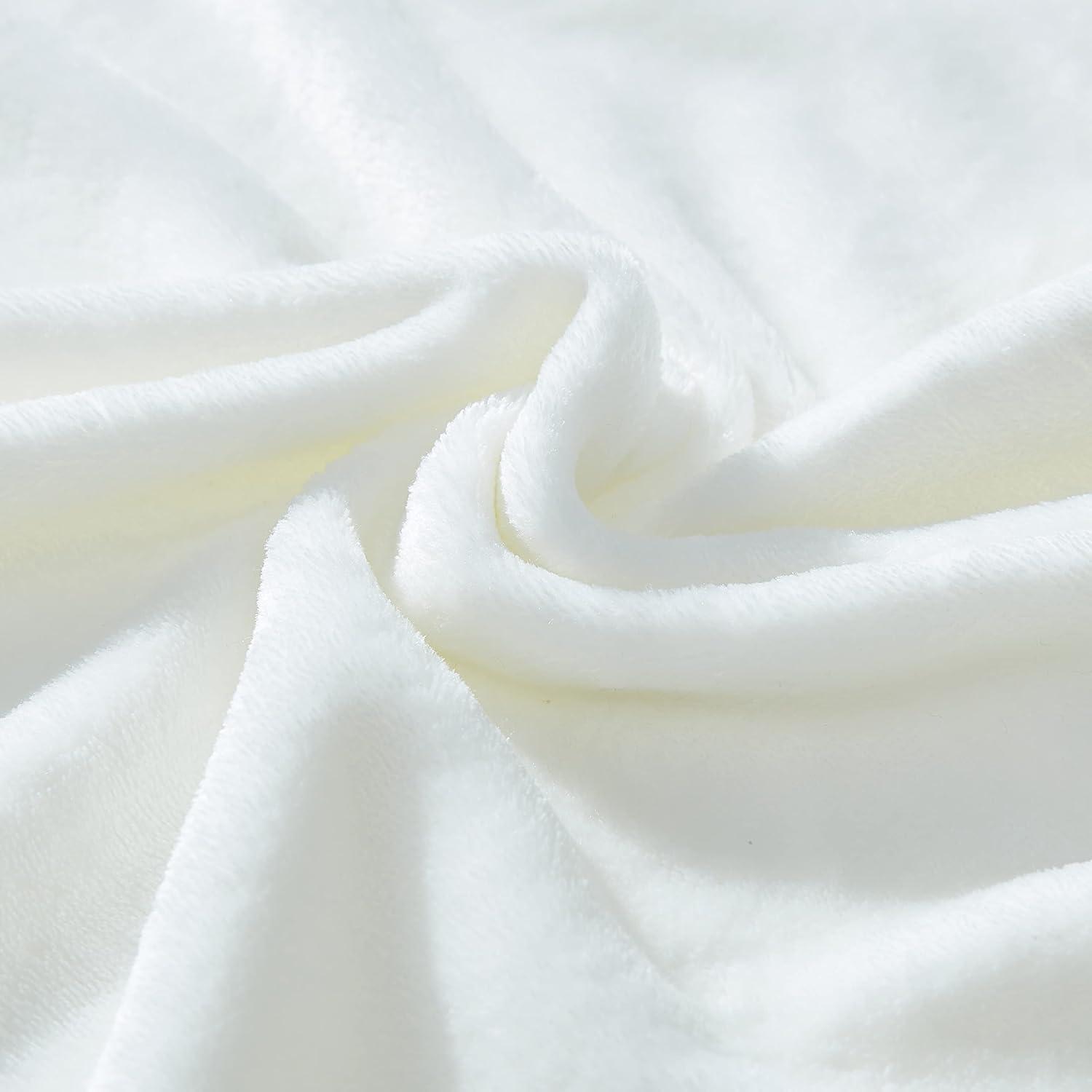 imageNautica  Twin Blanket Soft Plush Fleece Bedding Ideal for Bed or Couch Dorm Essentials OekoTex Certified Solid RedSolid White