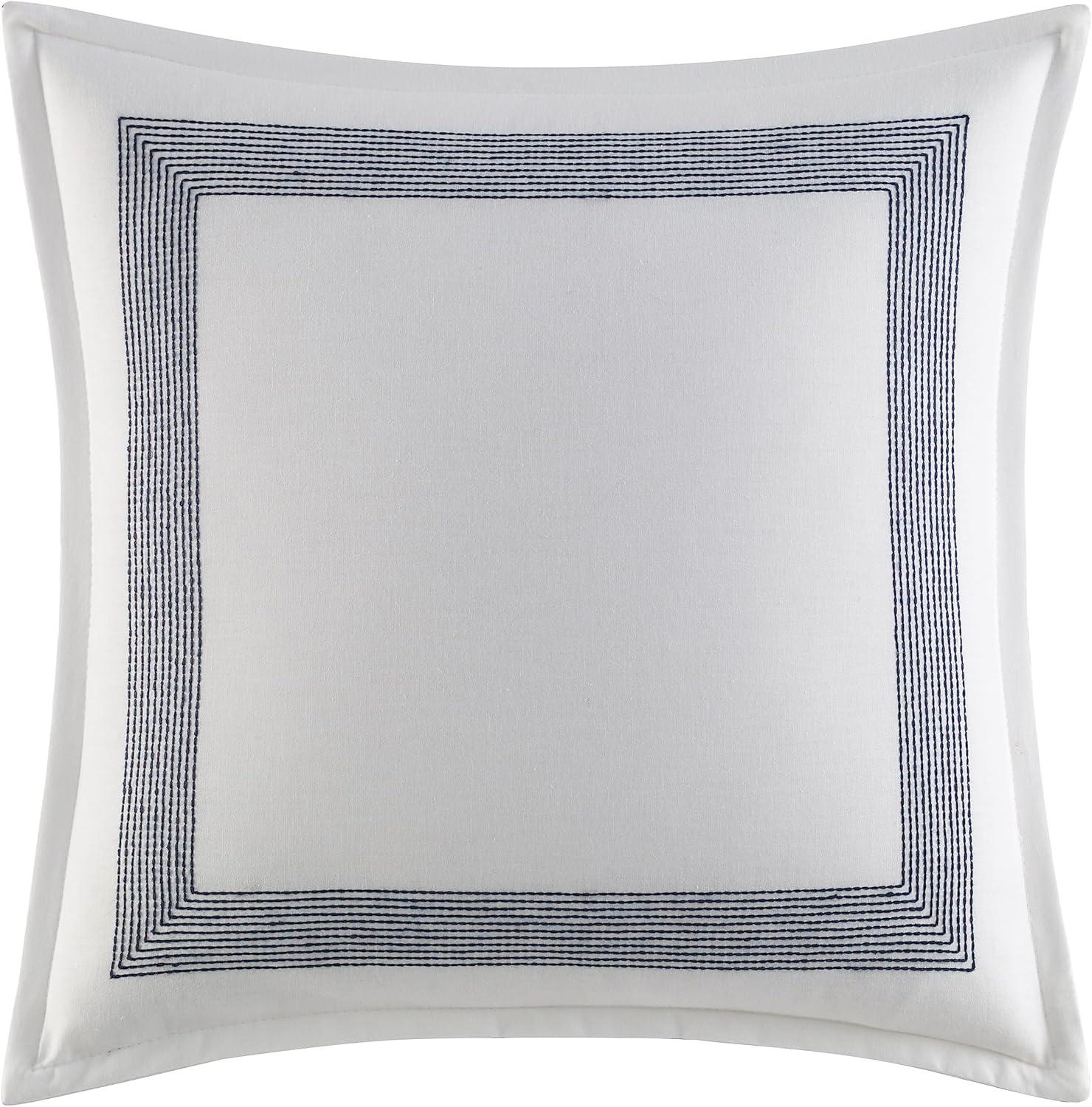 imageNautica  Twin Comforter Set Cotton Reversible Bedding with Matching Sham ampamp Bonus Decorative Pillows Westport Navy TwinTwin XLWestport Navy