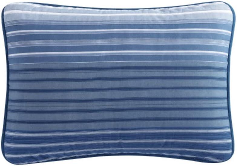 imageNautica  Twin Quilt Set Cotton Reversible Bedding with Matching Sham Dorm Room Essentials Coveside Blue TwinDark BlueMedium Blue