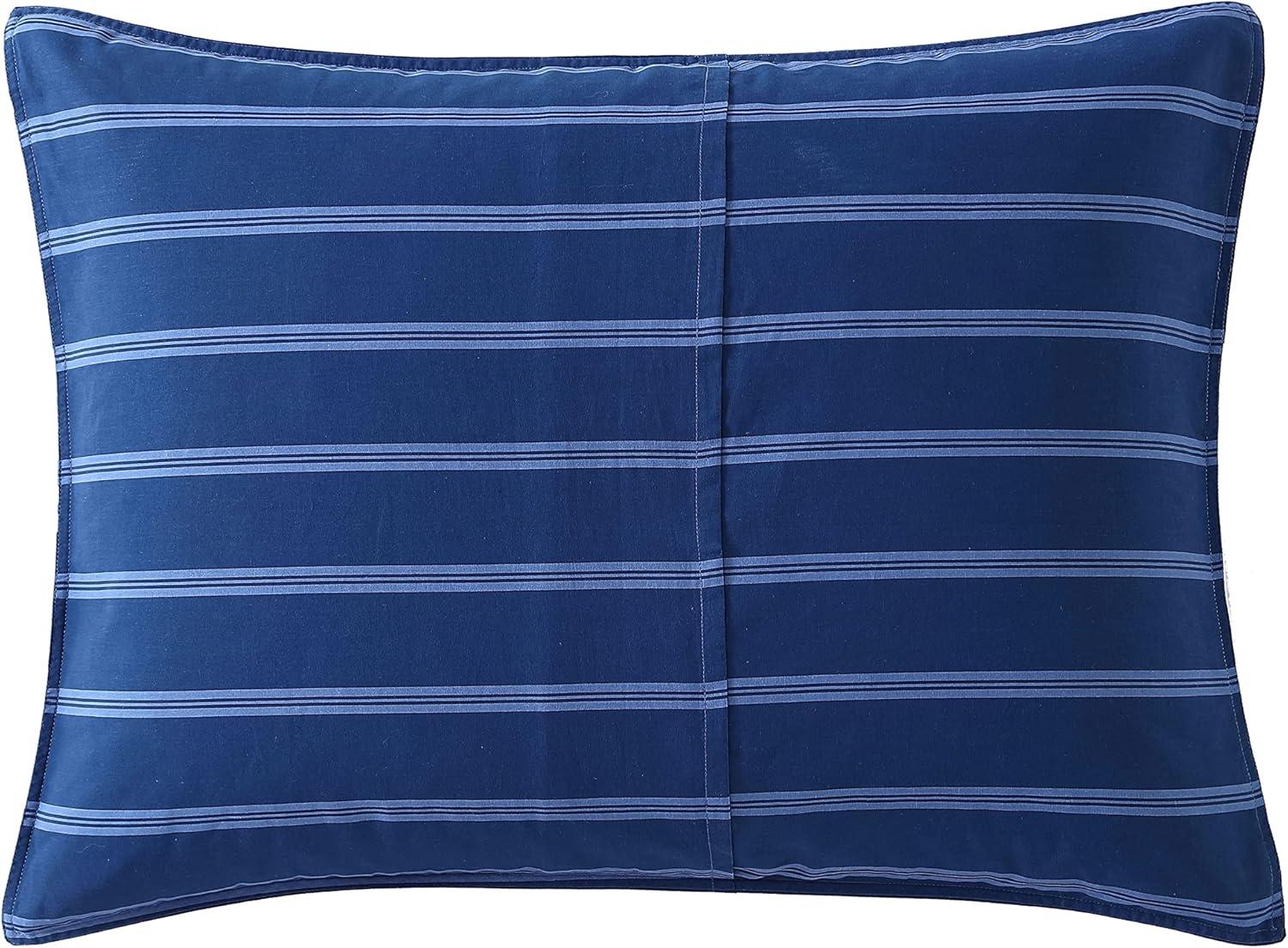 imageNautica  TwinTwin XL Comforter Set Reversible Cotton Bedding with Matching Sham Medium Weight for Year Round Use Dorm Essentials OekoTex Certified Lakeview BlueQueen