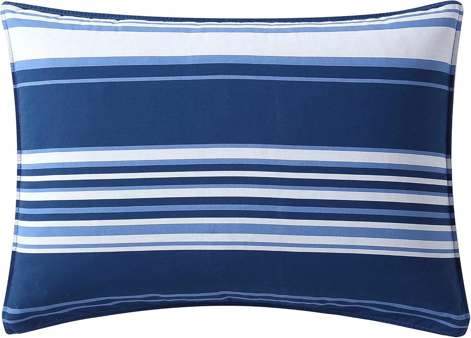 imageNautica  TwinTwin XL Comforter Set Reversible Cotton Bedding with Matching Sham Medium Weight for Year Round Use Dorm Essentials OekoTex Certified Lakeview BlueKing