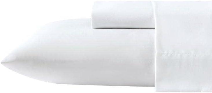 imageNautica  TwinTwin XL Sheet Set Deep Pocket Fitted Sheet and Pillowcase Set Double Layer Elastic Ideal Dorm Essentials Avery Stripe Navy TwinTwin XLSolid White