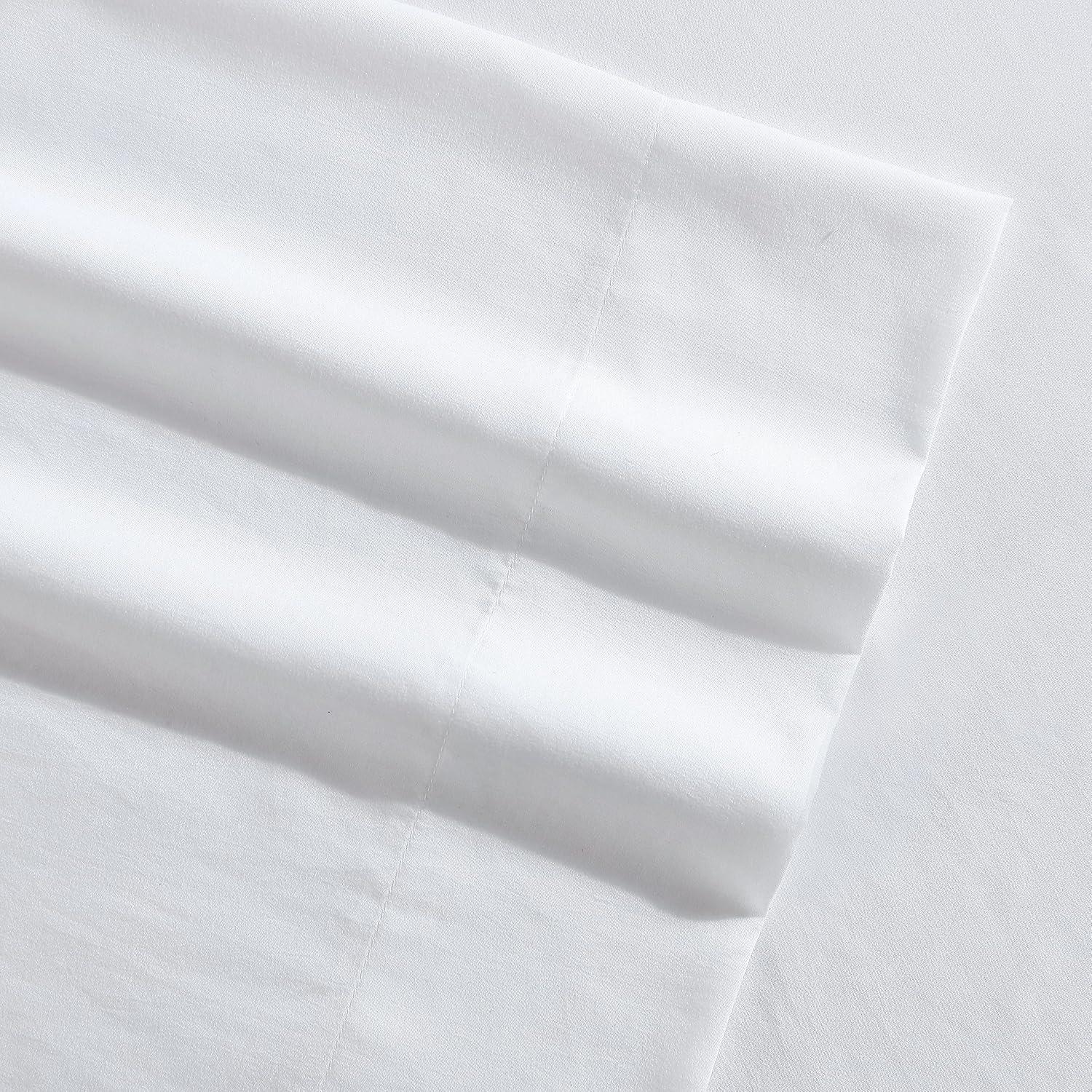 imageNautica  TwinTwin XL Sheet Set Deep Pocket Fitted Sheet and Pillowcase Set Double Layer Elastic Ideal Dorm Essentials Avery Stripe Navy TwinTwin XLSolid White