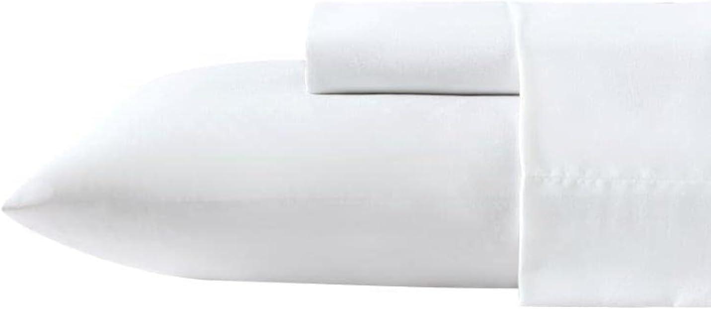 imageNautica  TwinTwin XL Sheet Set Deep Pocket Fitted Sheet and Pillowcase Set Double Layer Elastic Ideal Dorm Essentials Avery Stripe Navy TwinTwin XLSolid White