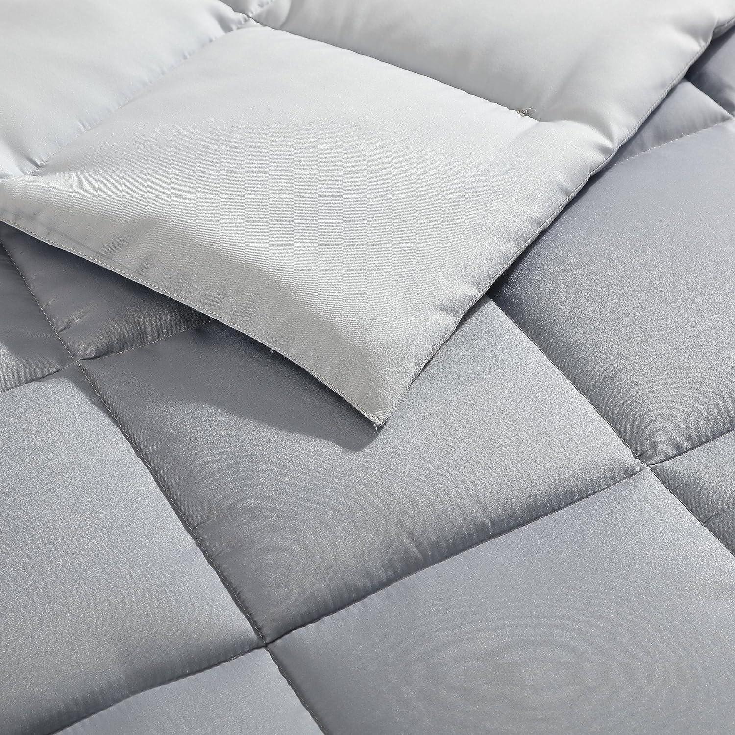 imageNautica Queen Comforter Set Cotton Reversible Bedding Set All Season Home Dcor Longdale Solid Grey QueenLongdale Solid Grey