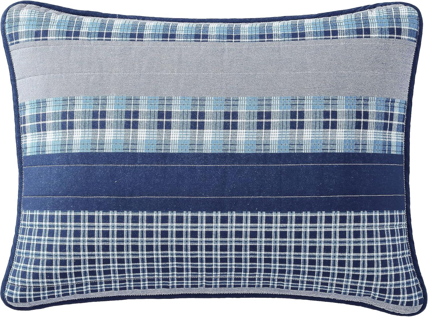 imageNautica Twin Quilt Set Cotton Reversible Bedding Set Addison Blue TwinAddison Blue