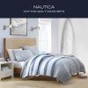 imageNautica  Queen Quilt Set Reversible Cotton Bedding with Matching Shams Mediterranean Inspired Home Decor for All Seasons Fairwater Blue QueenRendon Charcoal