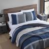 imageNautica  Queen Quilt Set Reversible Cotton Bedding with Matching Shams Mediterranean Inspired Home Decor for All Seasons Fairwater Blue QueenRendon Charcoal