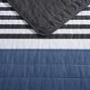 imageNautica  Queen Quilt Set Reversible Cotton Bedding with Matching Shams Mediterranean Inspired Home Decor for All Seasons Fairwater Blue QueenRendon Charcoal