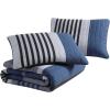 imageNautica  Queen Quilt Set Reversible Cotton Bedding with Matching Shams Mediterranean Inspired Home Decor for All Seasons Fairwater Blue QueenRendon Charcoal