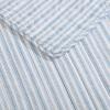 imageNautica  Queen Quilt Set Reversible Cotton Bedding with Matching Shams Modern Home Decor for All Seasons Dover Beige QueenColeridge Stripe Light Blue