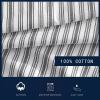imageNautica  Shams 2Piece Super Soft Premium Bedding Set Quilted Inspired Home Decor Stony Point Blue StandardColeridge Stripe Charcoal