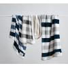 imageNautica  Throw Blanket Super Soft ampamp Cozy Fleece Bedding Dorm Room Essentials Awning Stripe Grey 50quot x 60quotAwning Stripe NavyWhite