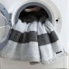 imageNautica  Throw Blanket Ultra Soft Plush Sherpa Bedding Warm ampamp Cozy Home Decor for Bed or Couch Dorm Room Essentials Saltmarsh Grey 50quot x 60quotSaltmarsh Grey