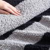 imageNautica  Throw Blanket Ultra Soft Plush Sherpa Bedding Warm ampamp Cozy Home Decor for Bed or Couch Dorm Room Essentials Saltmarsh Grey 50quot x 60quotLawndale BlackGrey