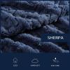 imageNautica  Throw Blanket Ultra Soft Plush Sherpa Bedding Warm ampamp Cozy Home Decor for Bed or Couch Dorm Room Essentials Saltmarsh Grey 50quot x 60quotDeclan Navy