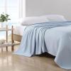imageNautica  Twin Blanket Cotton Woven Bedding MediumWeight for All Seasons Ideal Dorm Essentials OekoTex Certified Ripple Cove GreenRipple Cove Blue