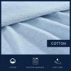 imageNautica  Twin Blanket Cotton Woven Bedding MediumWeight for All Seasons Ideal Dorm Essentials OekoTex Certified Ripple Cove GreenRipple Cove Blue