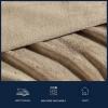 imageNautica  Twin Blanket Soft Plush Fleece Bedding Ideal for Bed or Couch Dorm Essentials OekoTex Certified Solid RedBrown