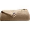 imageNautica  Twin Blanket Soft Plush Fleece Bedding Ideal for Bed or Couch Dorm Essentials OekoTex Certified Solid RedBrown