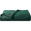 imageNautica  Twin Blanket Soft Plush Fleece Bedding Ideal for Bed or Couch Dorm Essentials OekoTex Certified Solid RedSolid Dark Green