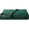 imageNautica  Twin Blanket Soft Plush Fleece Bedding Ideal for Bed or Couch Dorm Essentials OekoTex Certified Solid RedSolid Dark Green