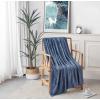 imageNautica  Twin Blanket Soft Plush Fleece Bedding Ideal for Bed or Couch Dorm Essentials OekoTex Certified Solid RedSolid Navy