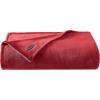 imageNautica  Twin Blanket Soft Plush Fleece Bedding Ideal for Bed or Couch Dorm Essentials OekoTex Certified Solid RedSolid Red