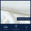 imageNautica  Twin Blanket Soft Plush Fleece Bedding Ideal for Bed or Couch Dorm Essentials OekoTex Certified Solid RedSolid White