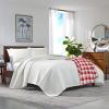 imageNautica  Twin Blanket Soft Plush Fleece Bedding Ideal for Bed or Couch Dorm Essentials OekoTex Certified Winter Tattersall RedBluff Plaid Red