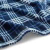 imageNautica  Twin Blanket Soft Plush Fleece Bedding Ideal for Bed or Couch Dorm Essentials OekoTex Certified Winter Tattersall RedGillbrooke