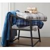 imageNautica  Twin Blanket Soft Plush Fleece Bedding Ideal for Bed or Couch Dorm Essentials OekoTex Certified Winter Tattersall RedLewes Grey