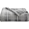 imageNautica  Twin Blanket Soft Plush Fleece Bedding Ideal for Bed or Couch Dorm Essentials OekoTex Certified Winter Tattersall RedLewes Grey