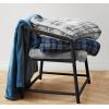 imageNautica  Twin Blanket Soft Plush Fleece Bedding Ideal for Bed or Couch Dorm Essentials OekoTex Certified Winter Tattersall RedLewes Grey