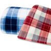 imageNautica  Twin Blanket Soft Plush Fleece Bedding Ideal for Bed or Couch Dorm Essentials OekoTex Certified Winter Tattersall RedNorthsail Plaid Blue