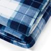 imageNautica  Twin Blanket Soft Plush Fleece Bedding Ideal for Bed or Couch Dorm Essentials OekoTex Certified Winter Tattersall RedNorthsail Plaid Blue