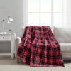 imageNautica  Twin Blanket Soft Plush Fleece Bedding Ideal for Bed or Couch Dorm Essentials OekoTex Certified Winter Tattersall RedWinter Tattersall Red