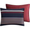 imageNautica  Twin Comforter Set Cotton Reversible Bedding with Matching Sham Medium Weight for Year Round Use OekoTex Certified Dorm Essentials Mineola NavyMineola Navy