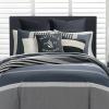 imageNautica  Twin Comforter Set Reversible Cotton Bedding with Matching Sham Medium Weight for Year Round Use Dorm Essentials OekoTex Certified Rendon CharcoalKing