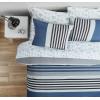 imageNautica  Twin Comforter Set Reversible Cotton Bedding with Matching Sham Medium Weight for Year Round Use Dorm Essentials OekoTex Certified Rendon CharcoalTwin