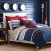 imageNautica  Twin Comforter Set Reversible Cotton Bedding with Matching Sham Medium Weight for Year Round Use OekoTex Certified Dorm Essentials Bradford NavyKhakiKing