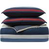 imageNautica  Twin Comforter Set Reversible Cotton Bedding with Matching Sham Medium Weight for Year Round Use OekoTex Certified Dorm Essentials Bradford NavyKhakiKing