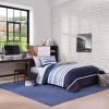 imageNautica  Twin Comforter Set Reversible Cotton Bedding with Matching Sham Medium Weight for Year Round Use OekoTex Certified Dorm Essentials Bradford NavyKhakiTwin